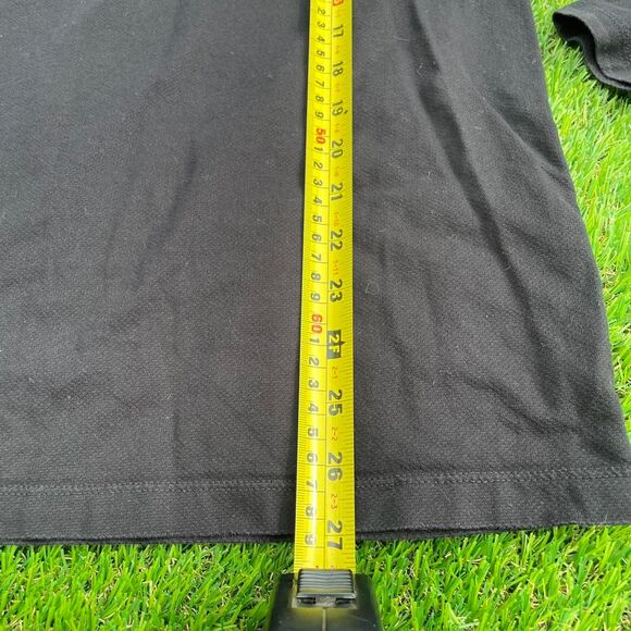 Premium Jack & Jones black long sleeve polo shirt 100% cotton - Picture 6 of 7